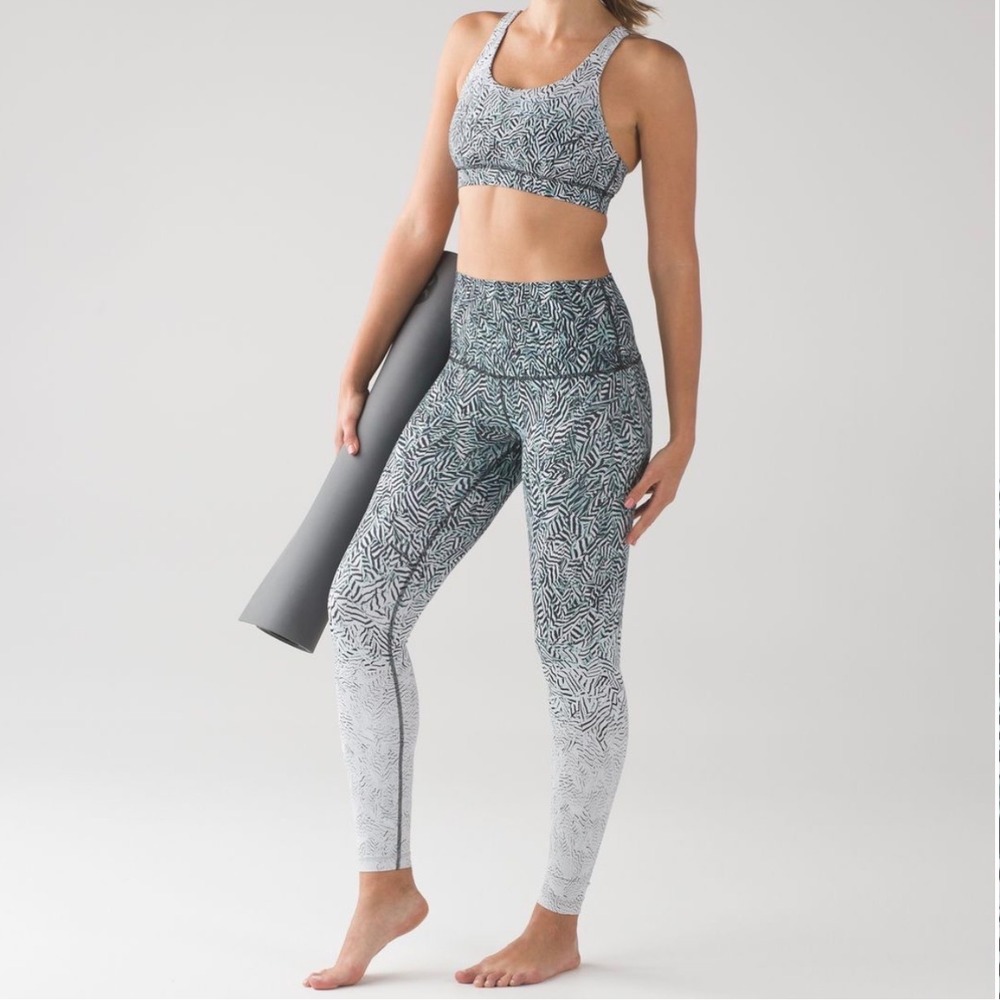 Lululemon Wunder Under Hi-Rise Tights Dazzle Nulux Leggings Size 4